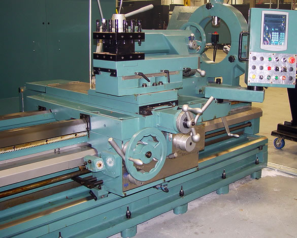 60" x 60" - 480" DYNATURN ... BIG BORE LATHE 6" SPINDLE HOLE